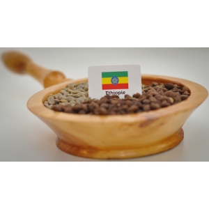 Café d'ethiopie - région wallaga - arabica moka - en grains