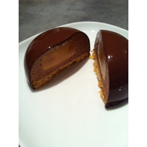 Dôme chocolat caramel x 4