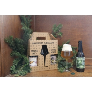 0h0h0h! coffret cadeau 4 bières + 1 verre