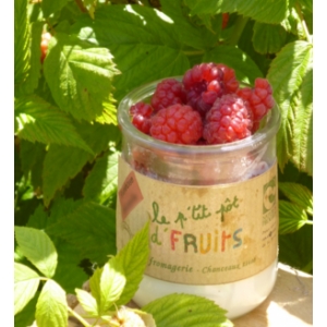 Le petit pot de fruits coing framboise
