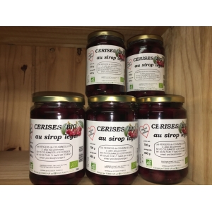 Cerises bio au sirop léger