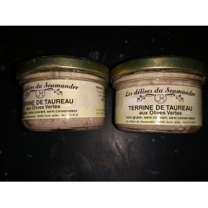 Terrine de taureau aux olives vertes 180 g