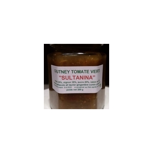 Chutney tomate verte ' sultanina
