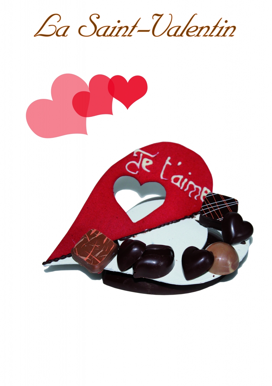 Chocolat chaud à l'espagnole et chamallow coeur - Saint-Valentin