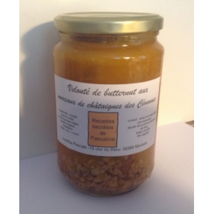 Veloute de butternut aux morceaux de chataignes des cevennes