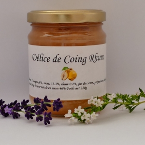 Délice de coing-rhum