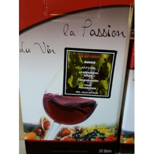 Bib de 10 litres de vin rouge