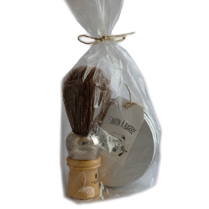 Lot savon à barbe + blaireau
