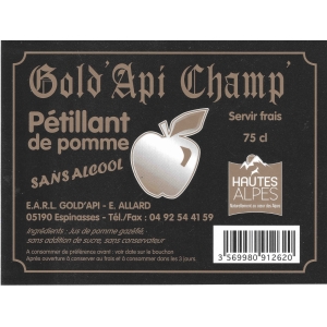 Pétillant de pomme goldapi champ :