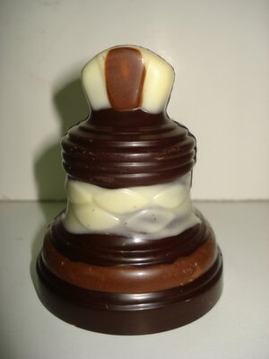 Moulage cloche chocolat noir