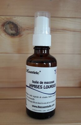 Huile de massage jambes lourdes