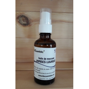 Huile de massage jambes lourdes