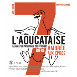 Bière ambrée aux epices 7,2°