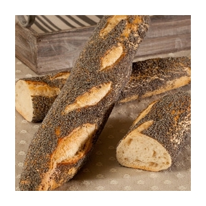 Baguette rustique pavot bio