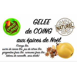 Gelée coing aux épices de noël