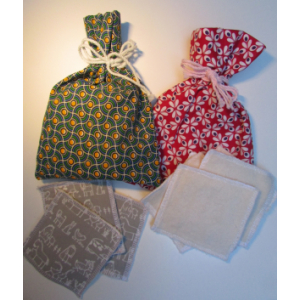 Kit carrés tissus démaquillants la