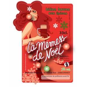 Bière brune la memess de noël