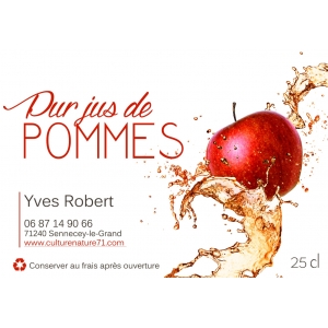 Pur jus de pomme quart de litre