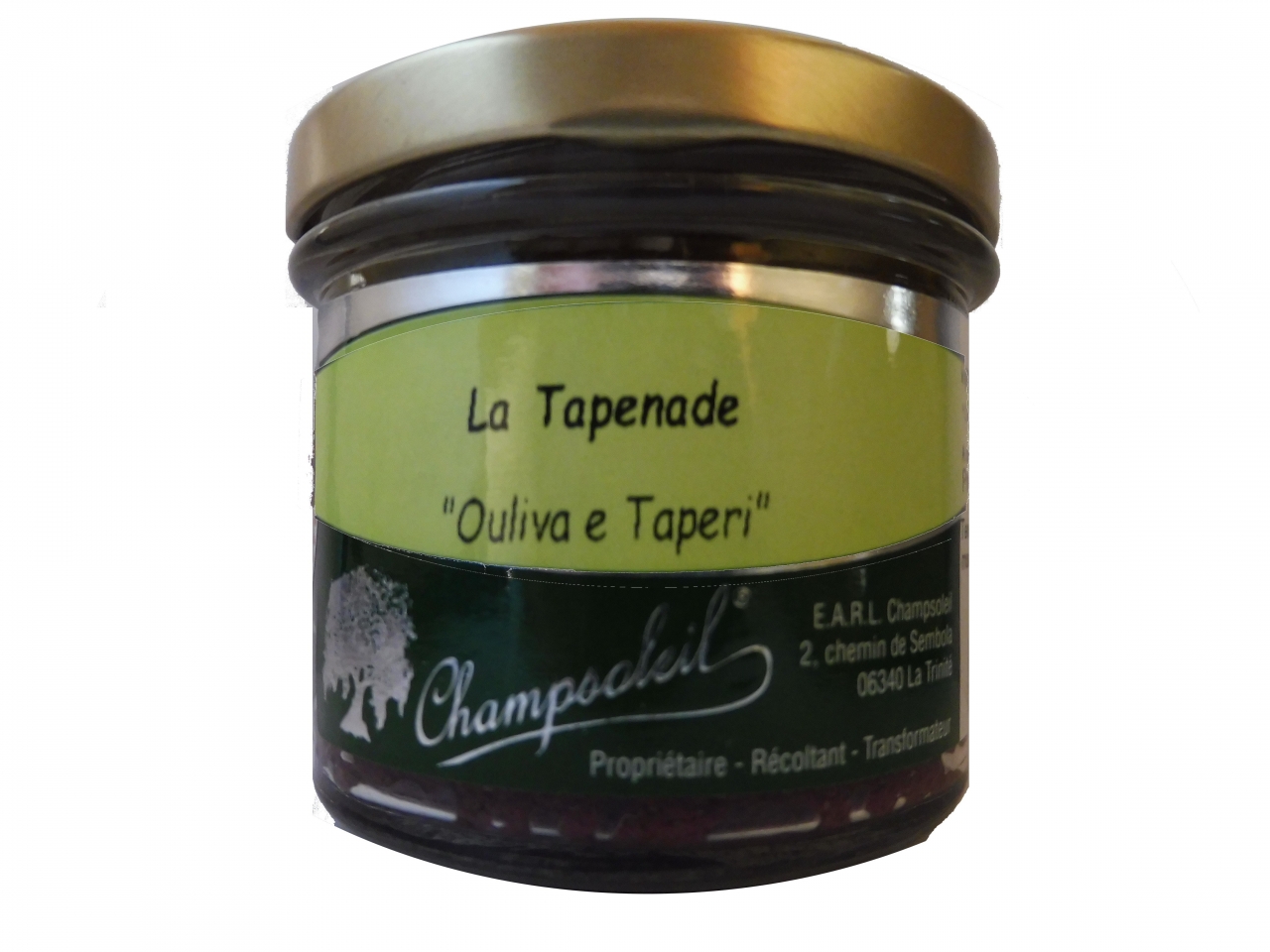 Tapenade bio sans anchois - 95 g - Champsoleil Earl - Locavor.fr