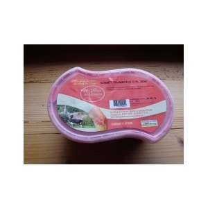 Sorbet framboise d'alsace 0,5l 380g