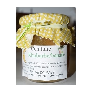 Confiture rhubarbe-banane