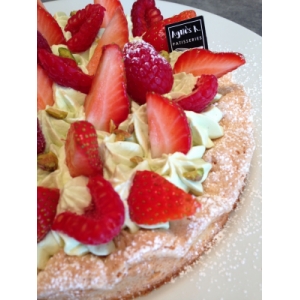 Dacquoises fraises-pistache individuelles x 2