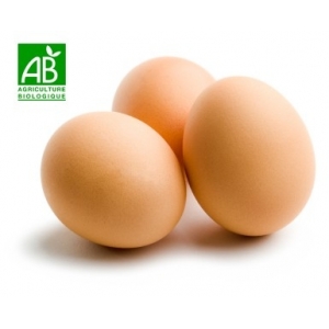 Oeufs issues de l'agriculture biologique *6