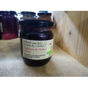 Confiture pêche cassis