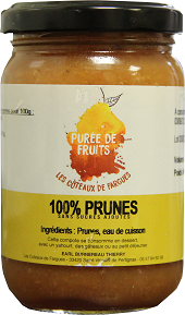 Purée de fruit 100% prune d'ente 220g