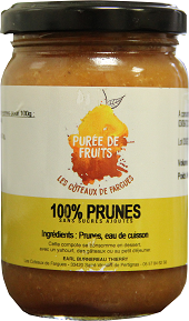 Purée de fruit - 100% Prune d'Ente - Pot de 220g et 430g - Fruits et  légumes - EARL Burnereau