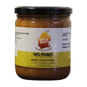 Purée de fruit 100% prune d'ente 430g