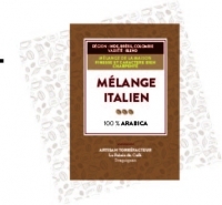 Mélange italien 100 % arabica - 1 kg mouture cafetière italienne