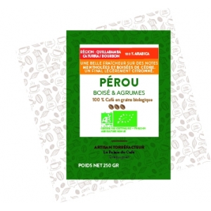 Pérou bio 100 % arabica - 250 gr mouture cafetière piston