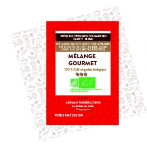 Mélange gourmet bio 100 % arabica - 250 gr mouture filtre