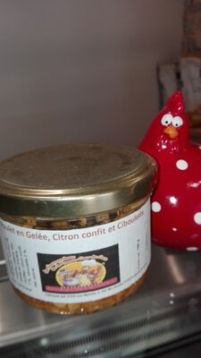 Poulet en gelée citron confit&ciboulette