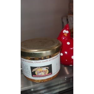 Poulet en gelée citron confit&ciboulette