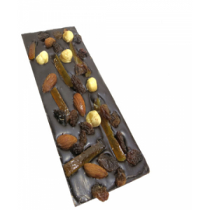 Tablette chocolat noir aux fruits se