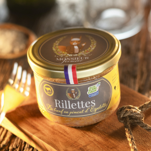 Rillettes de boeuf piment d'espelett
