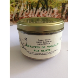 Rillettes 100% volaille au olives