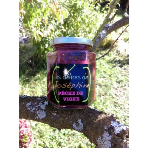 Compote pêche de vignes