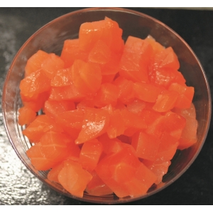 Tartare de saumon fume ecossais confit