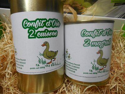 Confit d'oie (2 cuisses)