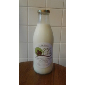 Lait entier de vache cru