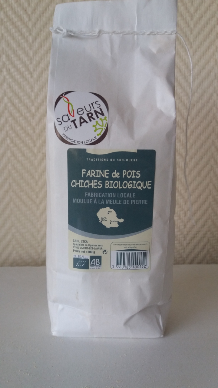 Farine de pois chiche BIO, 500g