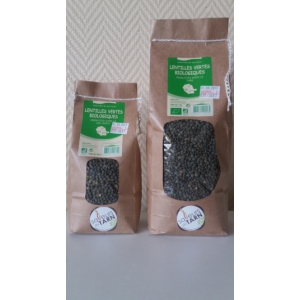 Lentilles vertes bio 1 kg