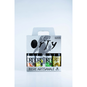 Coffret cadeau 4 orjy 33cl + 2 sous bock