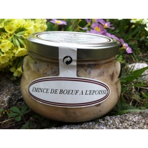 Conserve emincé boeuf à l'epoisse