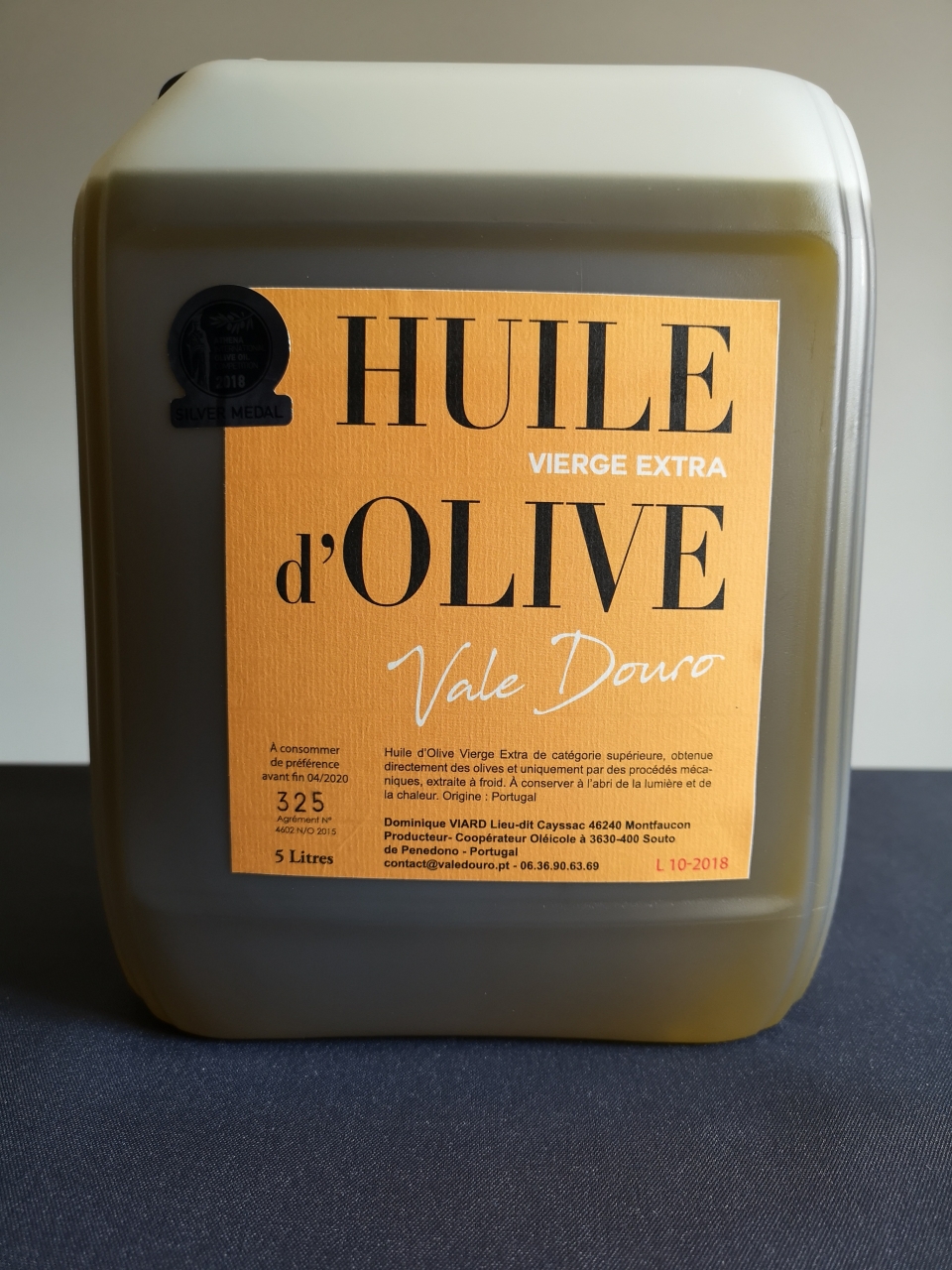Huile d'olive vierge extra - bidon 5 - 2 formats - Vale Douro 