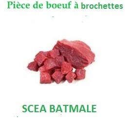Brochettes de boeuf, 600 g environ