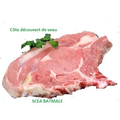 Côte découvert de veau, 500 g environ